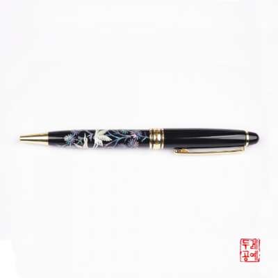 Mother-of-Pearl Cranes Under Pine Ball Pen