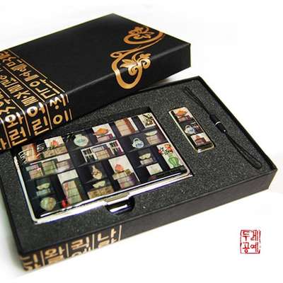Nacre USB 2-Piece Set (Bookshelf Painting)