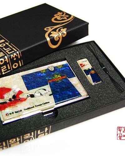 螺鈿 USB 2種セット(韓服-衮龍袍)