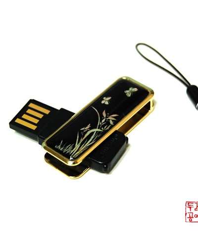 螺鈿 USBメモリ(4G) - 蘭