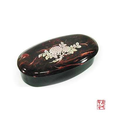 Chrysanthemum Hanji Small Storage Box [Wine Red]