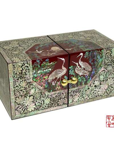 松鶴八角双合