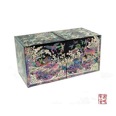 Chaeghwa Mandarin Duck Pair Box [Black]
