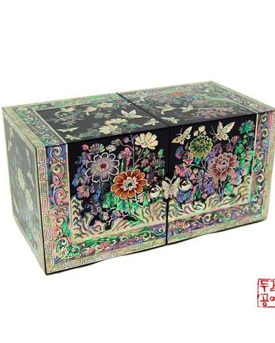 彩画国花双合 [小 - 黒]