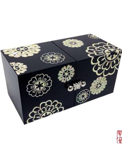 瓦当文蓮花ミニ双合
