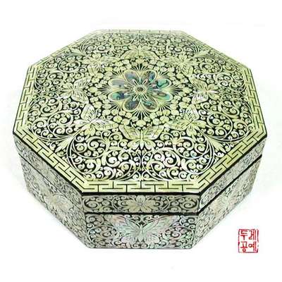 Octagonal Butterfly Jewelry Box [Butterfly] - Large