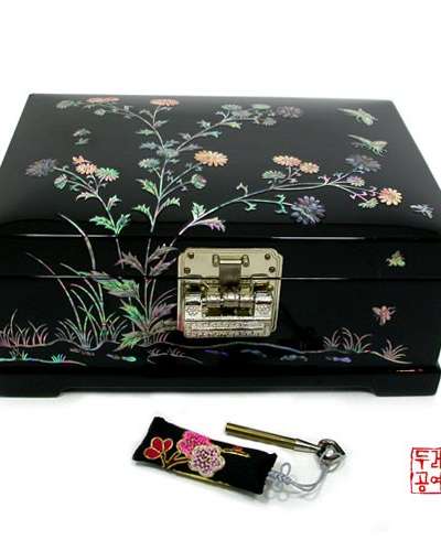 菊花文様ジュエリーボックス