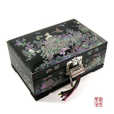 Silk Chrysanthemum Pattern Jewelry Box