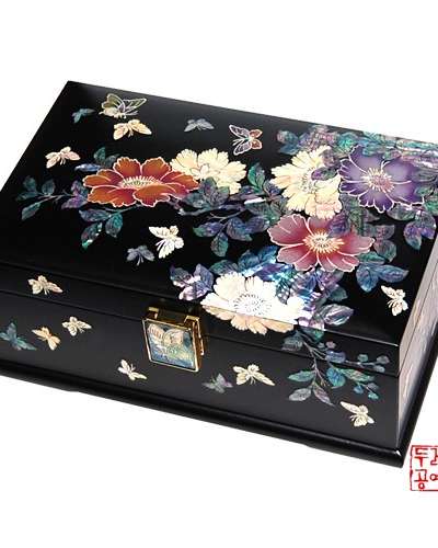 螺鈿凌霄花ジュエリーボックス