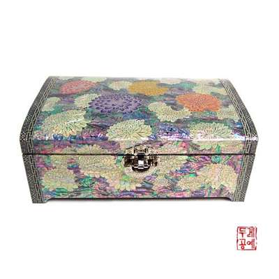 Embroidered Chrysanthemum Jewelry Box