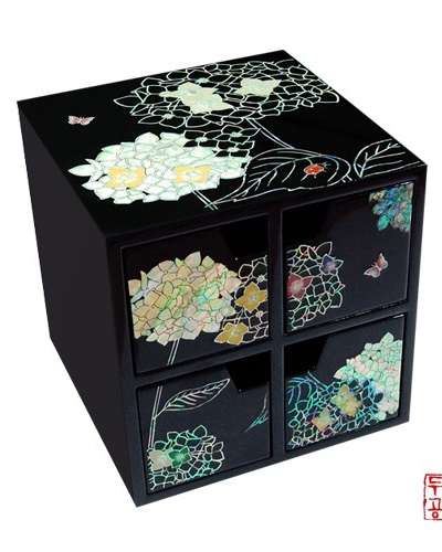 万開紫延花引き出し宝石箱[小]