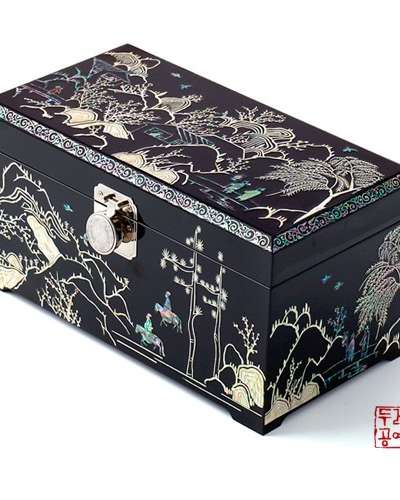 梅花初玉図 ジュエリーボックス(大)