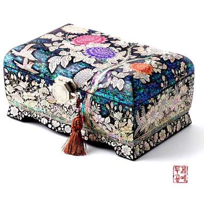 Chrysanthemum Embossed Jewelry Box
