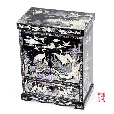 Moonlight and Crane Jewelry Box