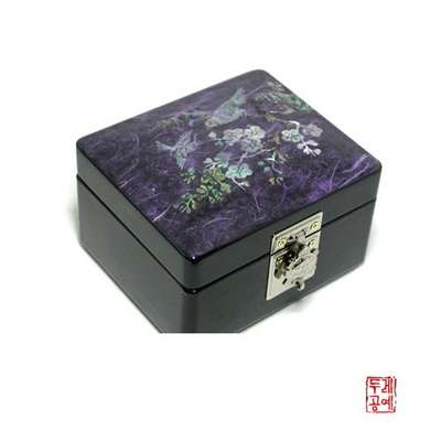 Hanji Small Jewelry Box [Plum Blossom Purple]