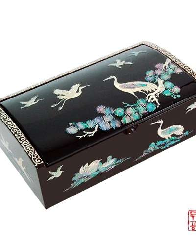 Crane and Pine Automatic Jewelry Box