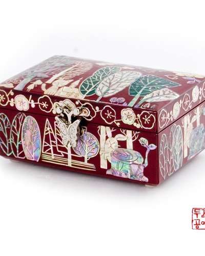 Forest Walk Jewelry Box (Red)