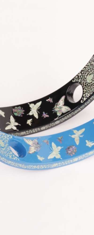 Peony and Butterfly Motif Wine Holder
