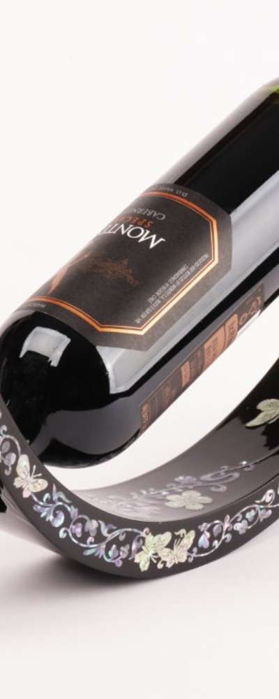 Flower and Arabesque Wine Holder