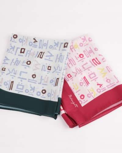 Hunminjeongeum Pattern Scarf