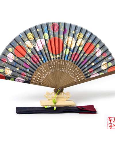 Peony Garden Folding Fan