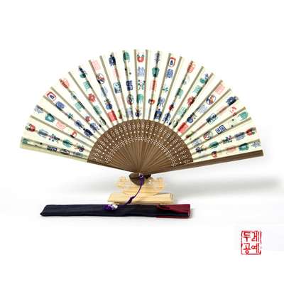 Baeksu Baekbok Folding Fan