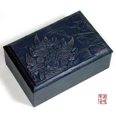 Hanji Goblin Business Card Case (Blue)