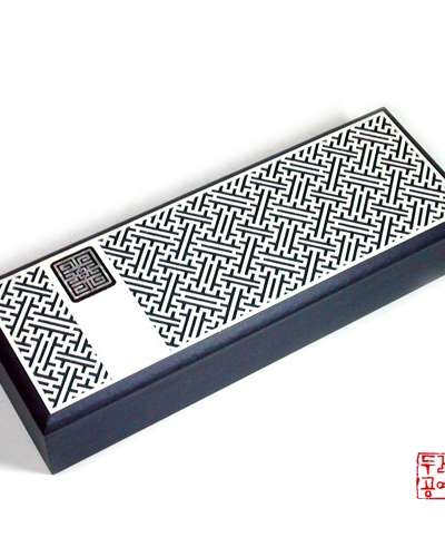 韓紙螺鈿筆函(青色)