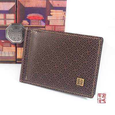 Wallet Money Clip - Swastika Pattern
