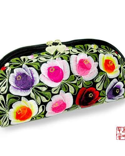花刺繍ウォレット