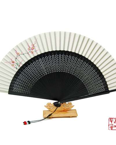 Colored Ink Painting Fan - 08