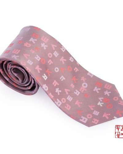 Tie - Colorful Hangul Consonants