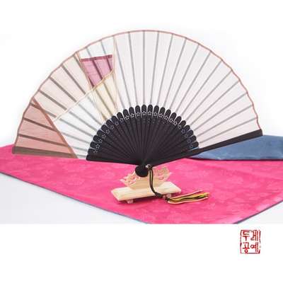 Jogakbo Silk Folding Fan