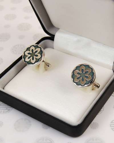 Cufflinks - Dancheong Pattern