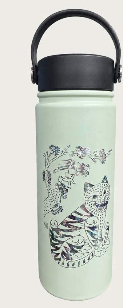 Magpie and Tiger Mother-of-Pearl Stainless Tumbler