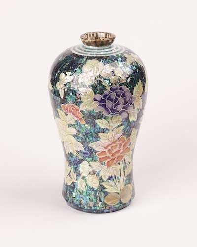 Celadon Peony Vase