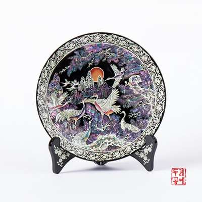 Song Hak Crane Round Tray (Small)