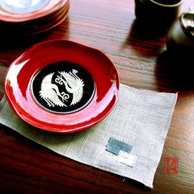 Nacre Coaster Set - Crane (6pcs)