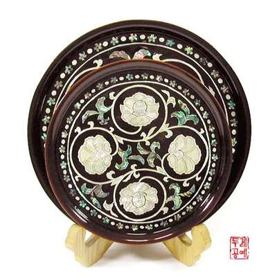 Round Tray Set [Peony]