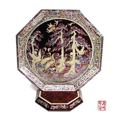 Octagonal Tray [Crane_Red]