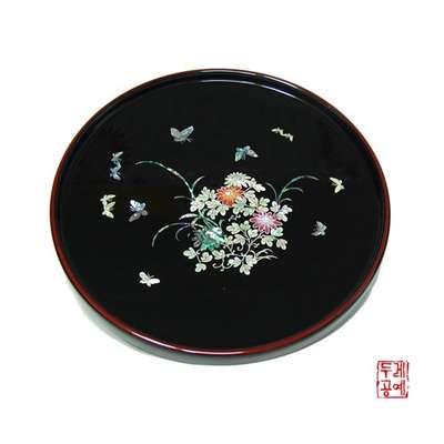 Flower Butterfly Round Tray