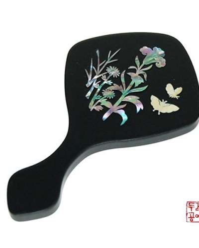 螺鈿手鏡_草蟲圖