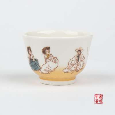 Minhwa Folk Painting Soju Cup