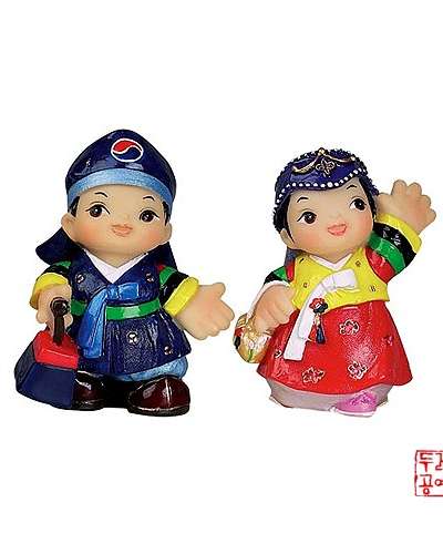初ろう男女キャラクター ぬいぐるみ セット(小)