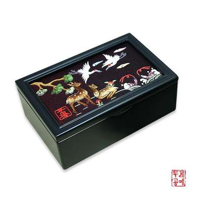 Hand-Embroidered Empty Box [Ten Symbols of Longevity]