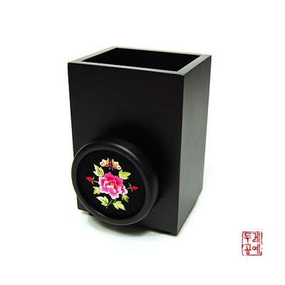 Round Memo Holder & Pencil Cup - Peony