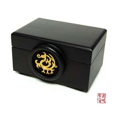Round Business Card Case - Three-Legged Bird