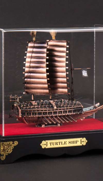 青銅製亀船ミニチュア