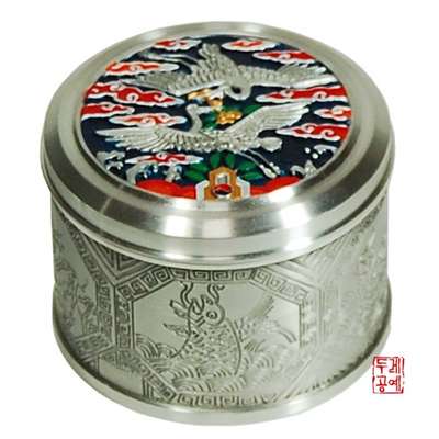 Circular Jewel Box with Cranes (Twin Cranes) - Official Craftwork