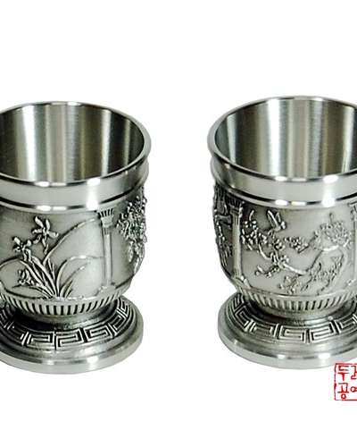 錫焼酎杯（四君子2P）